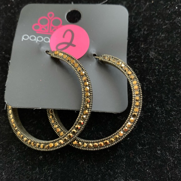 Vintage Gold hoop earrings - Picture 1 of 1